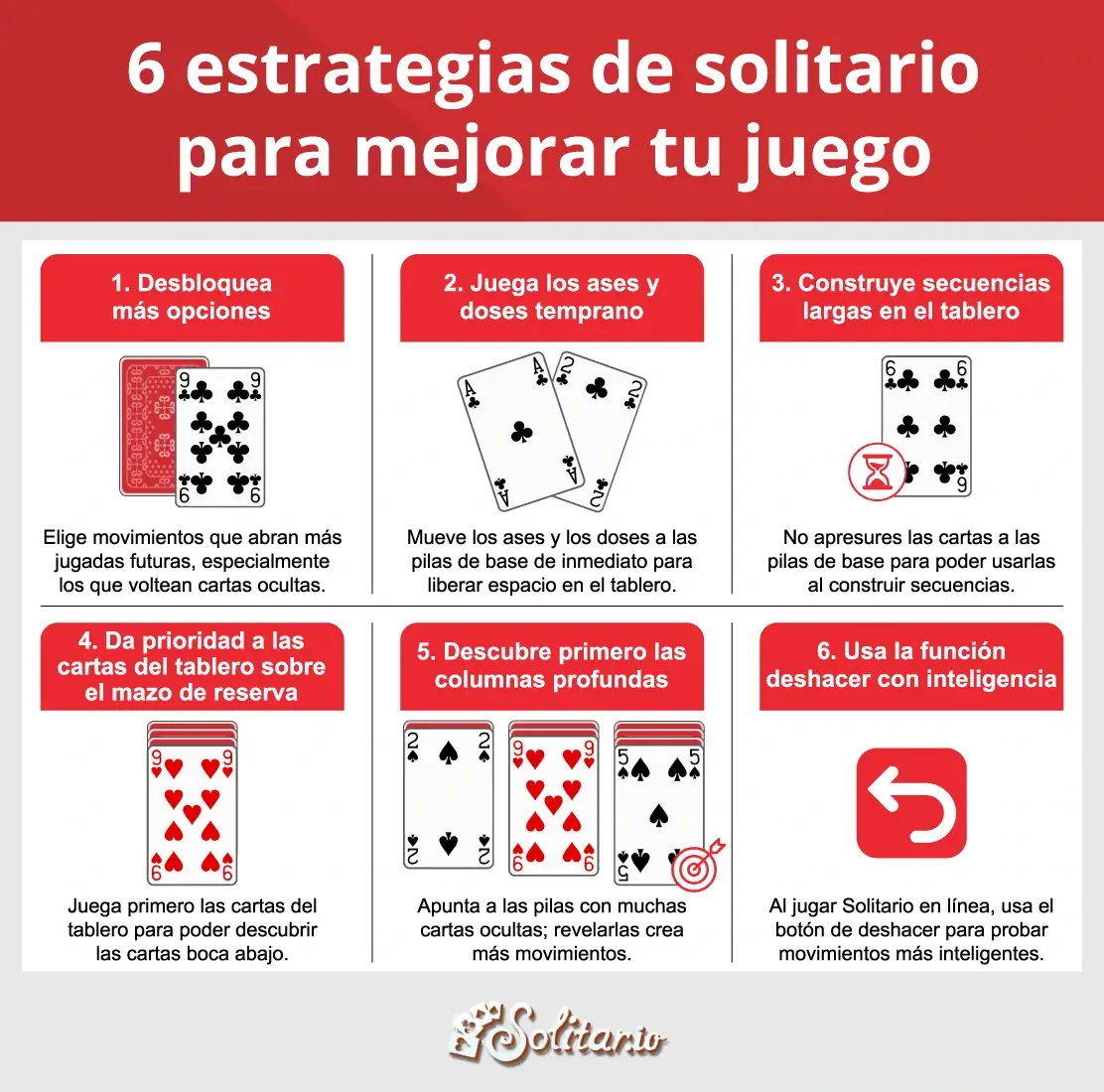 6 estrategias de solitario