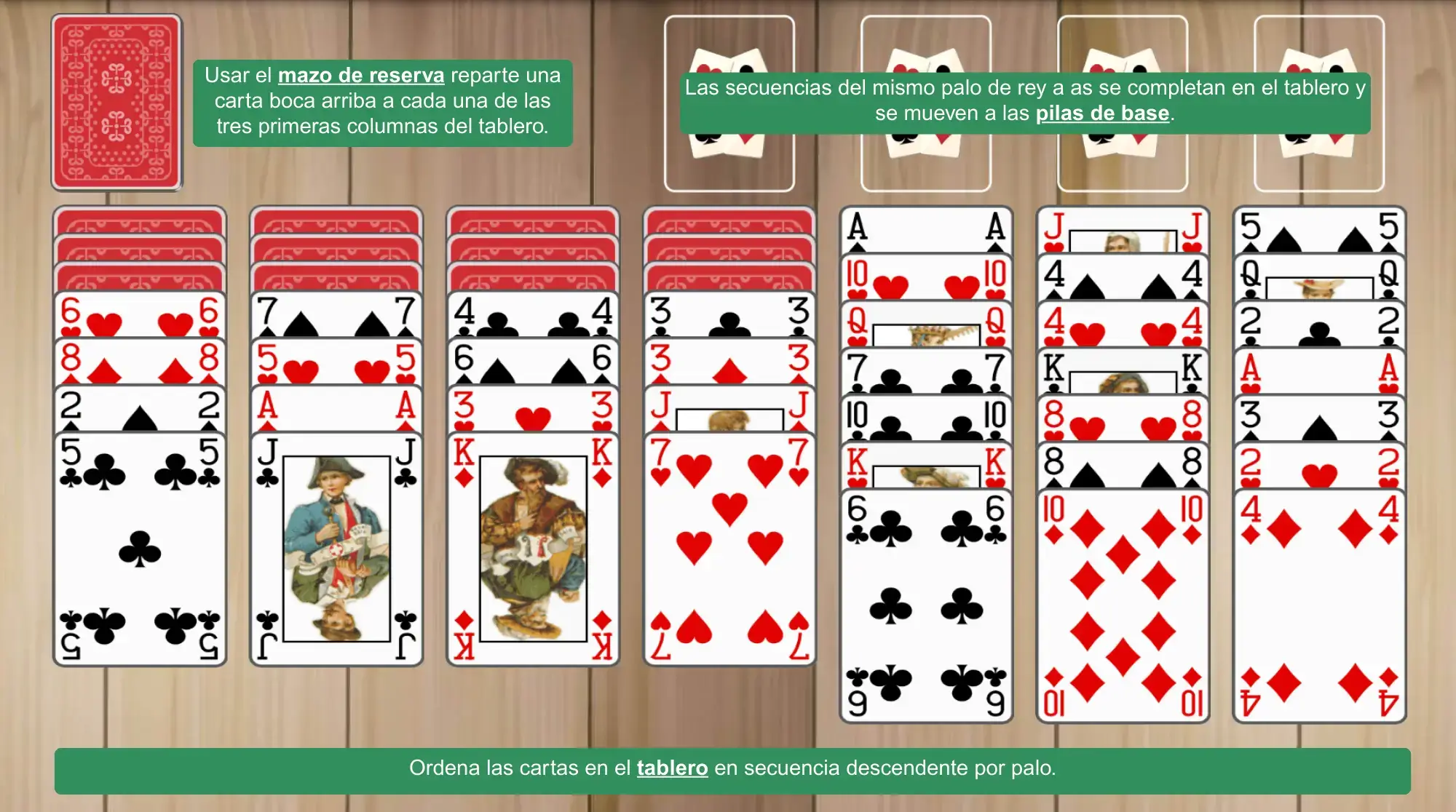 Configuración de Solitario Scorpion