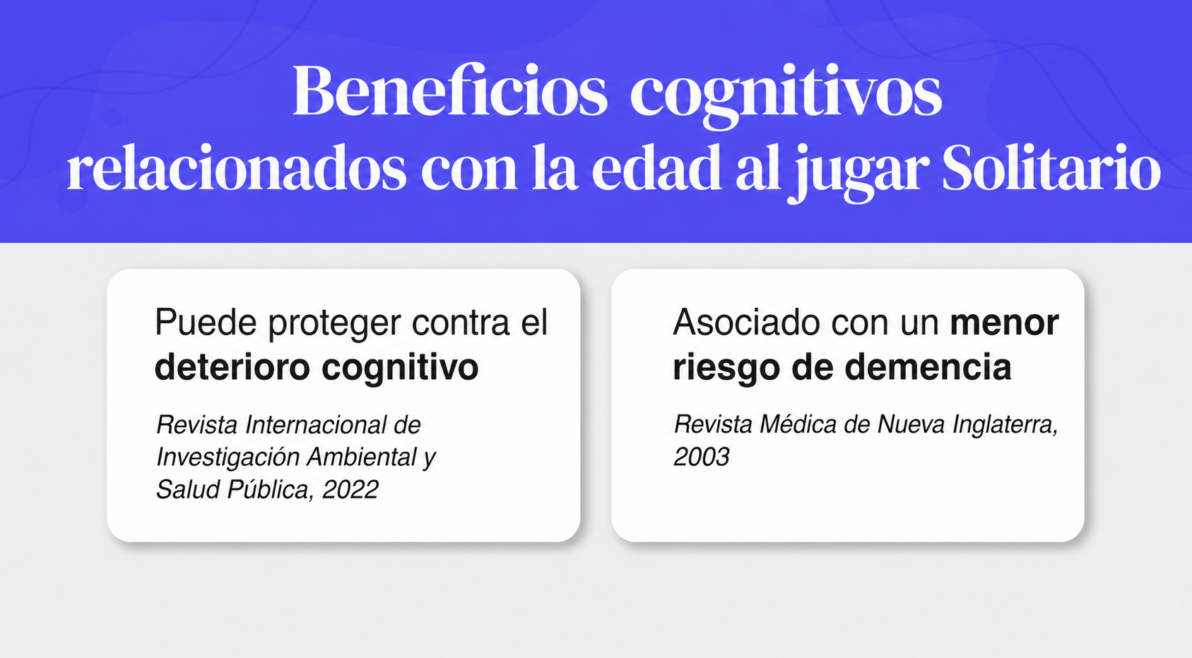 beneficios cognitivos del solitario